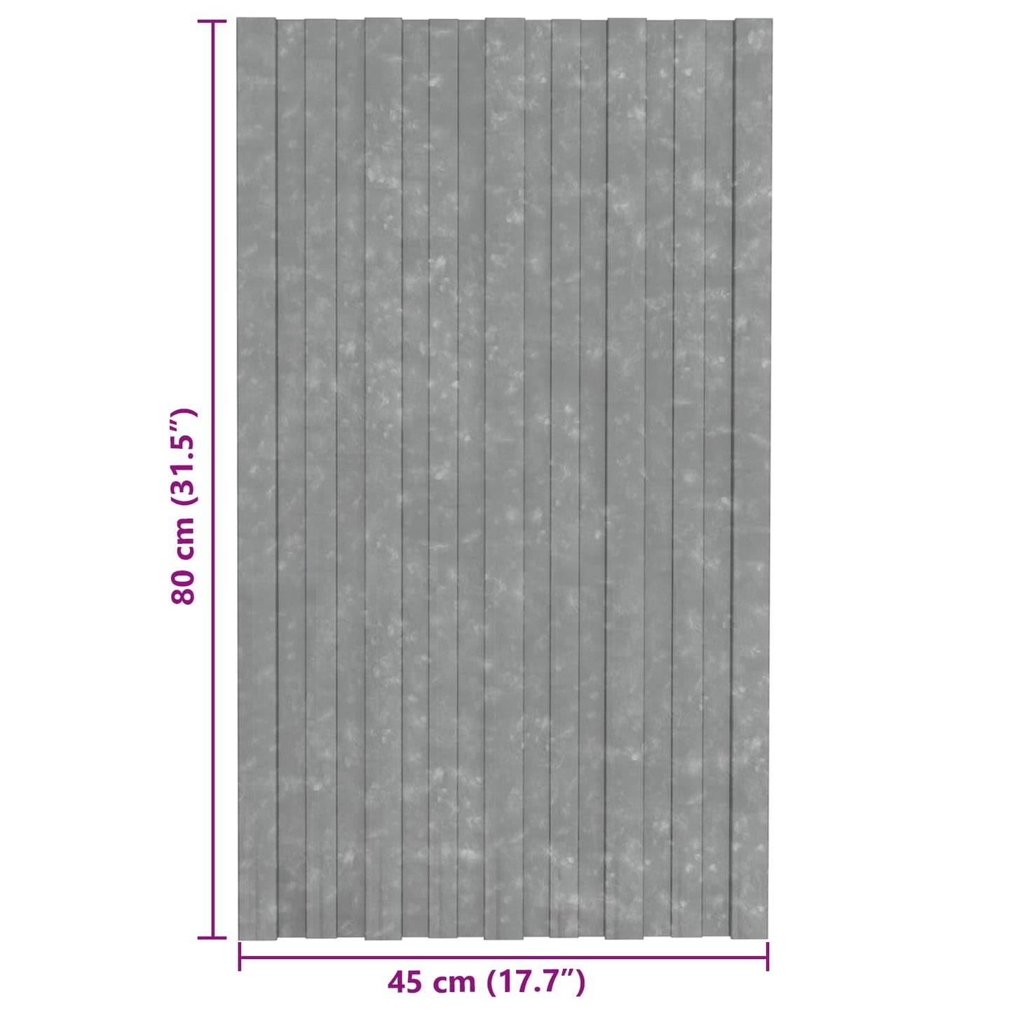 Roof Panel 12 pcs Silver 31.50 x 17.72 in Galvanised steel