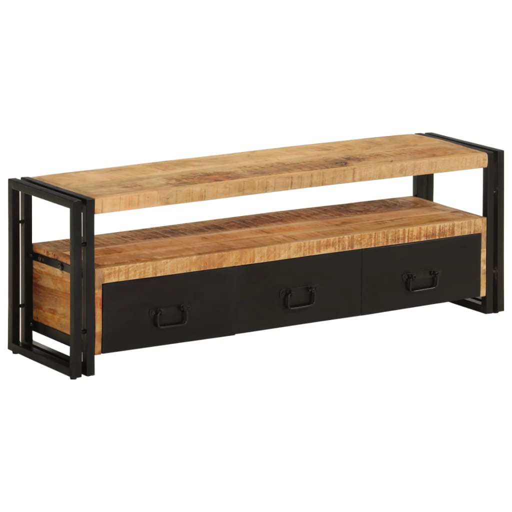 TV Cabinet | Mango wood brown, Black