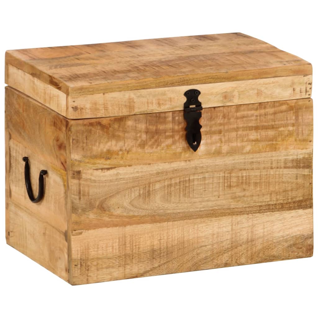 Storage Box | Natural Wood | Solid Mango Wood | 39 x 28 x 31 cm