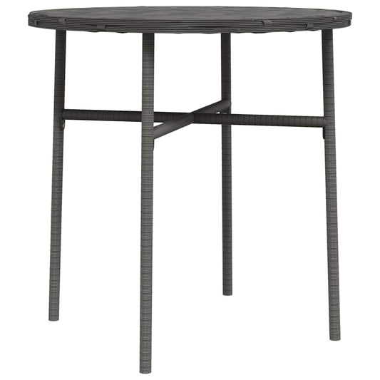 Tea Table | Grey | PE Rattan, Powder-Coated Steel, PP Board | 45 cm wide