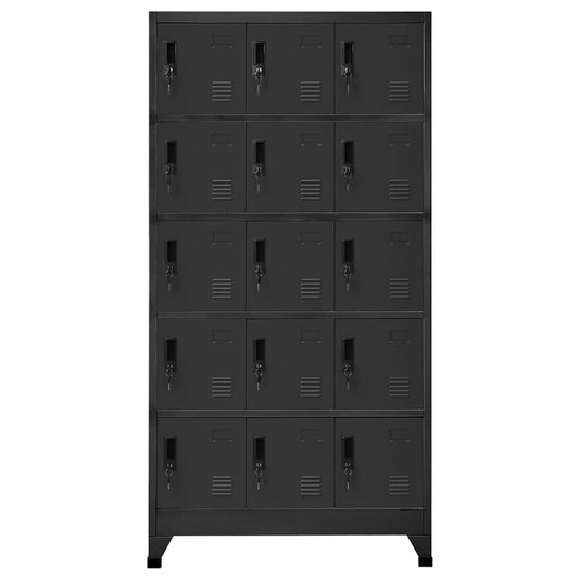 Locker Cabinet | Anthracite | Steel | 90 x 40 x 180 cm | Locker Cabinet