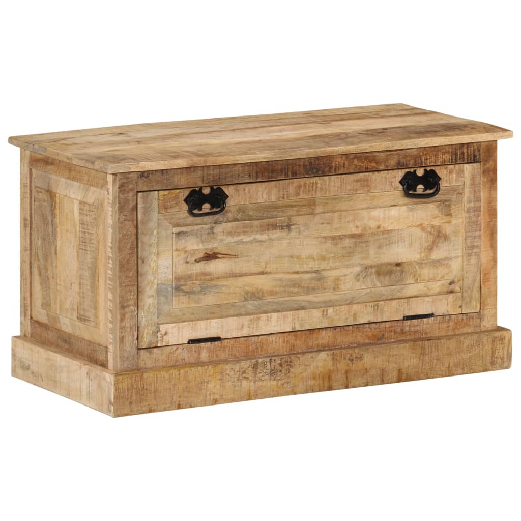 Shoe Storage Bench | Natural Wood | Solid Mango Wood | Medium