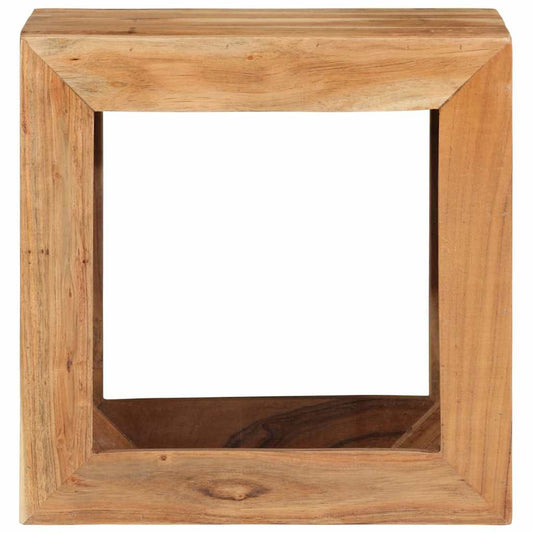 Stool | Natural Wood | Solid Acacia Wood | Medium | Stool | Square