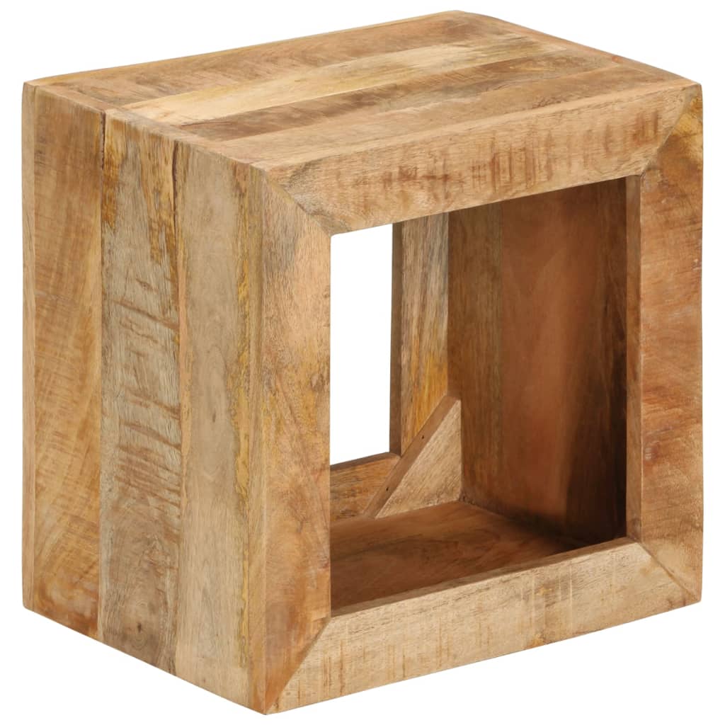 Stool | Natural wood | Solid Mango Wood | Medium | Stool | Rectangular