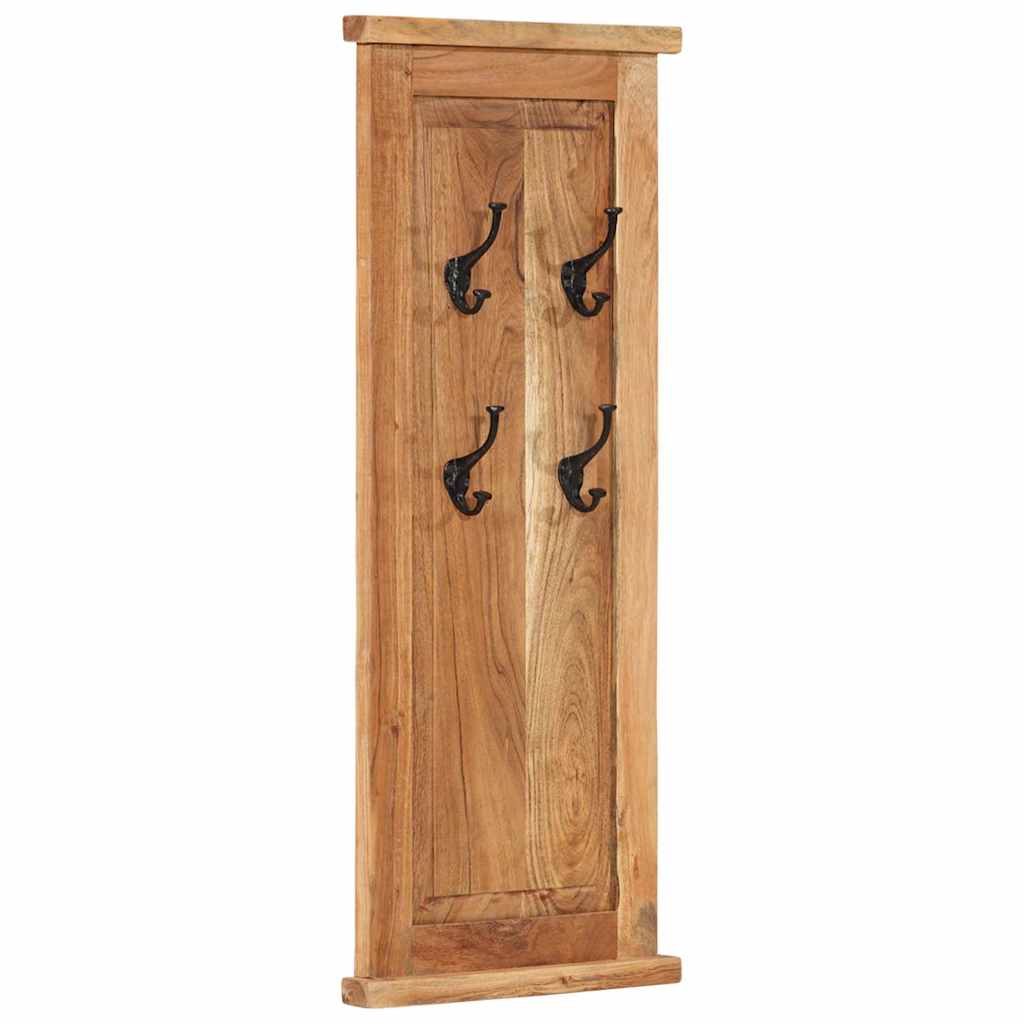 Coat Rack | Set of 2 | Varied wood grain | Solid acacia wood | 38x100 cm