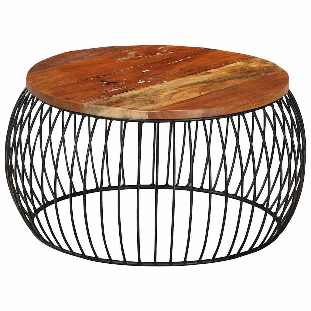 Coffee Table | Multicolour | Solid reclaimed wood, powder-coated iron