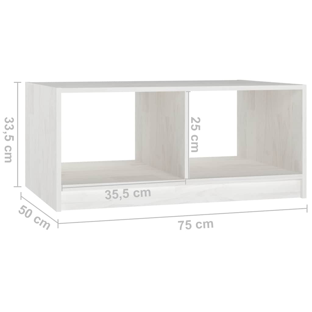 Coffee Table | White | Solid Pinewood | Medium | Coffee Table