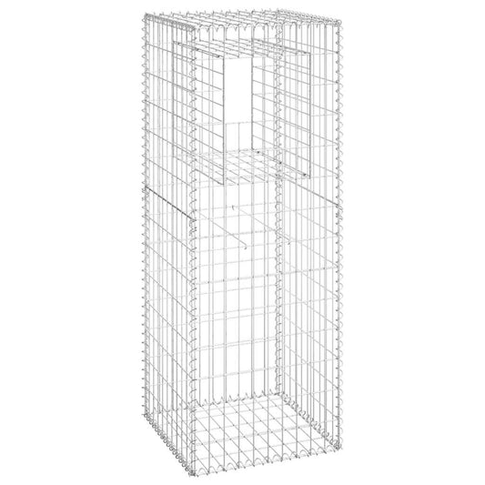 Gabion Basket Post 19.7"x19.7"x55.1" Iron
