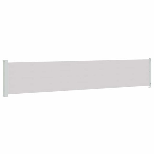 Patio Retractable Side Awning 117x600 cm Grey