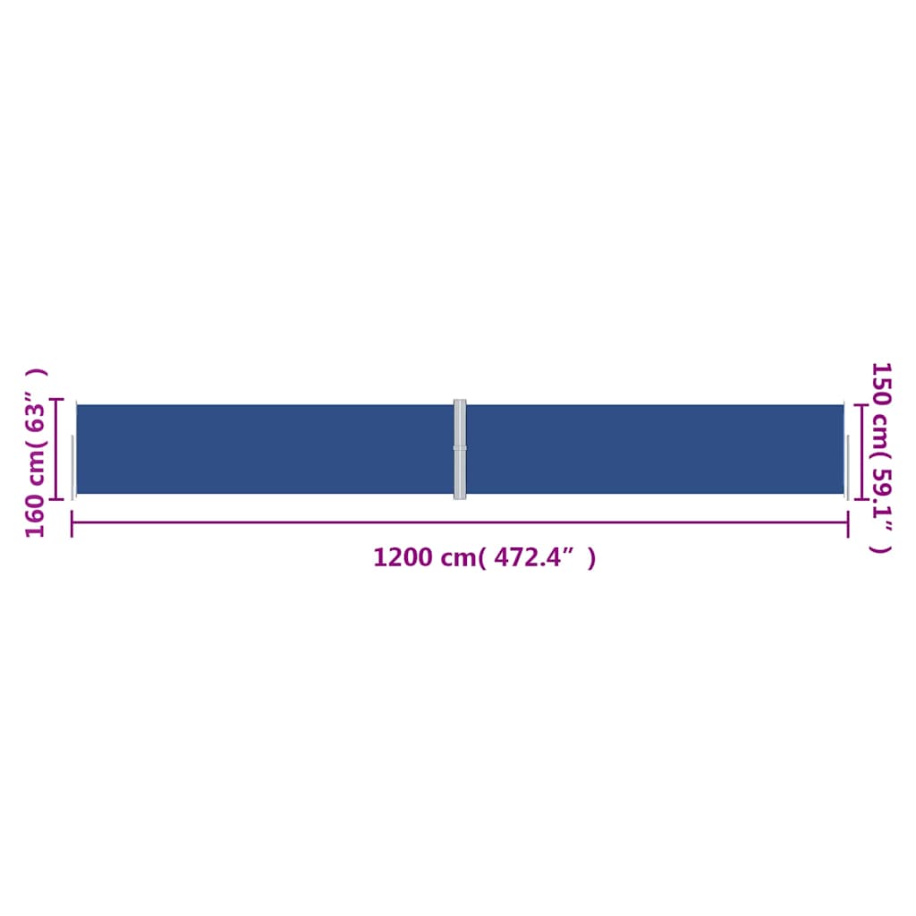 Side Awning | Retractable | Rectangular | Modern | UV-resistant materials
