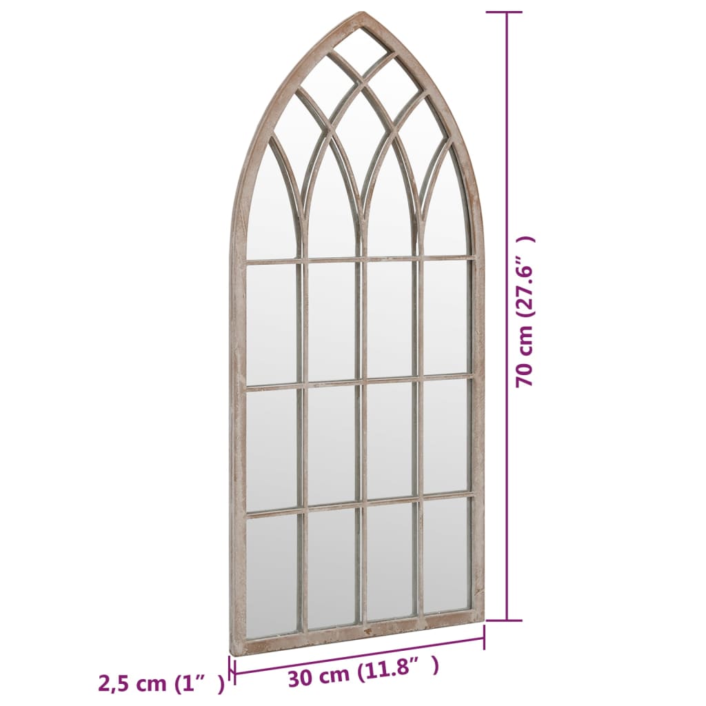 Mirror | Sand | Iron | 70 x 30 cm | Decorative Inlays | Mirror | Gothic