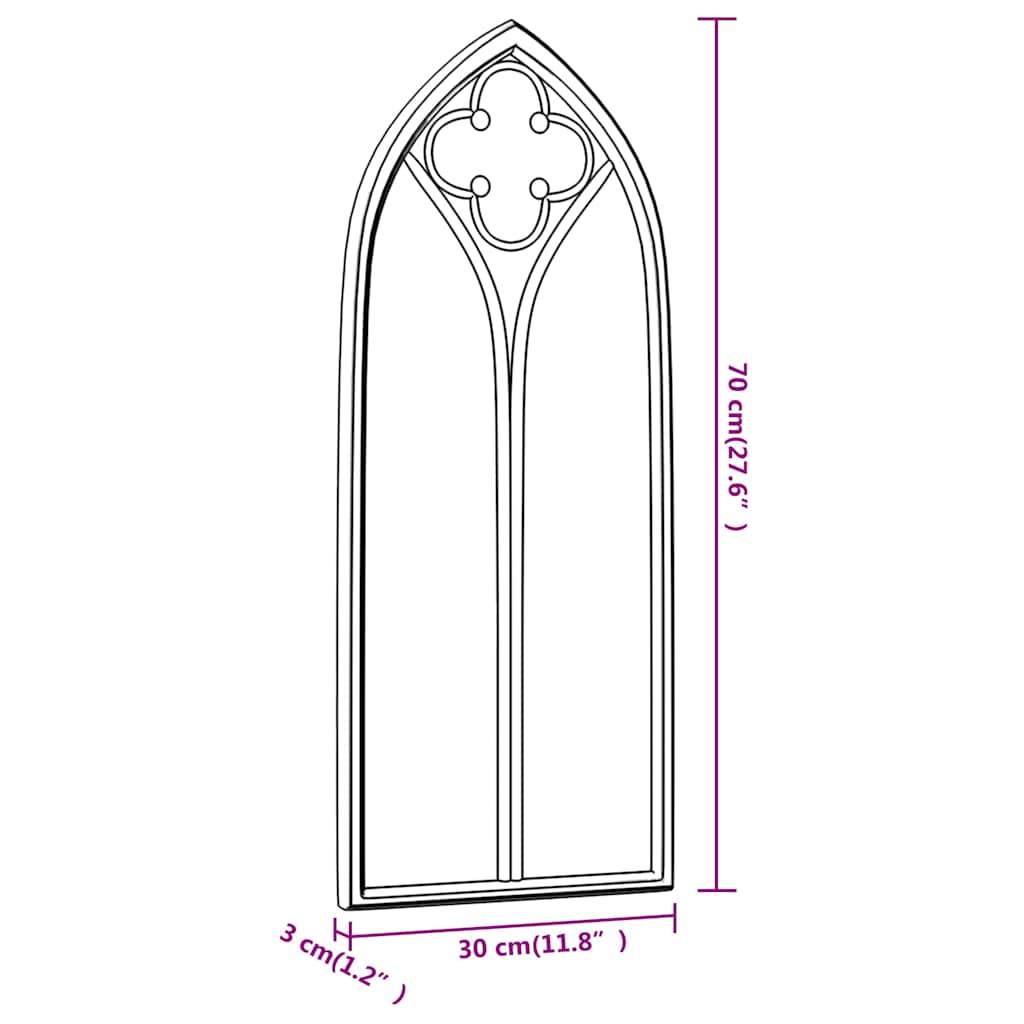 Mirror | Sand | Iron, Glass | 70 x 30 cm | Wall mounting | Mirror