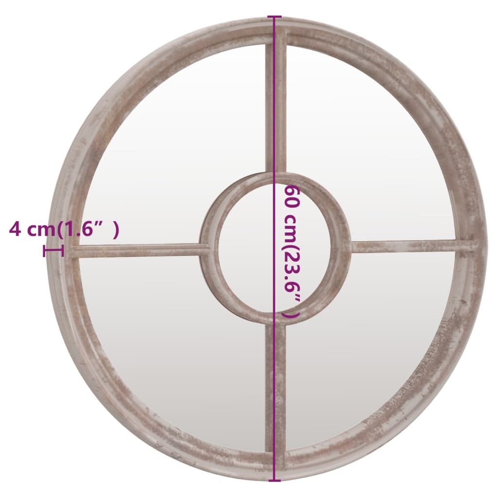 Mirror | Sand | Iron | Medium | Decorative Inlays | Mirror | Round