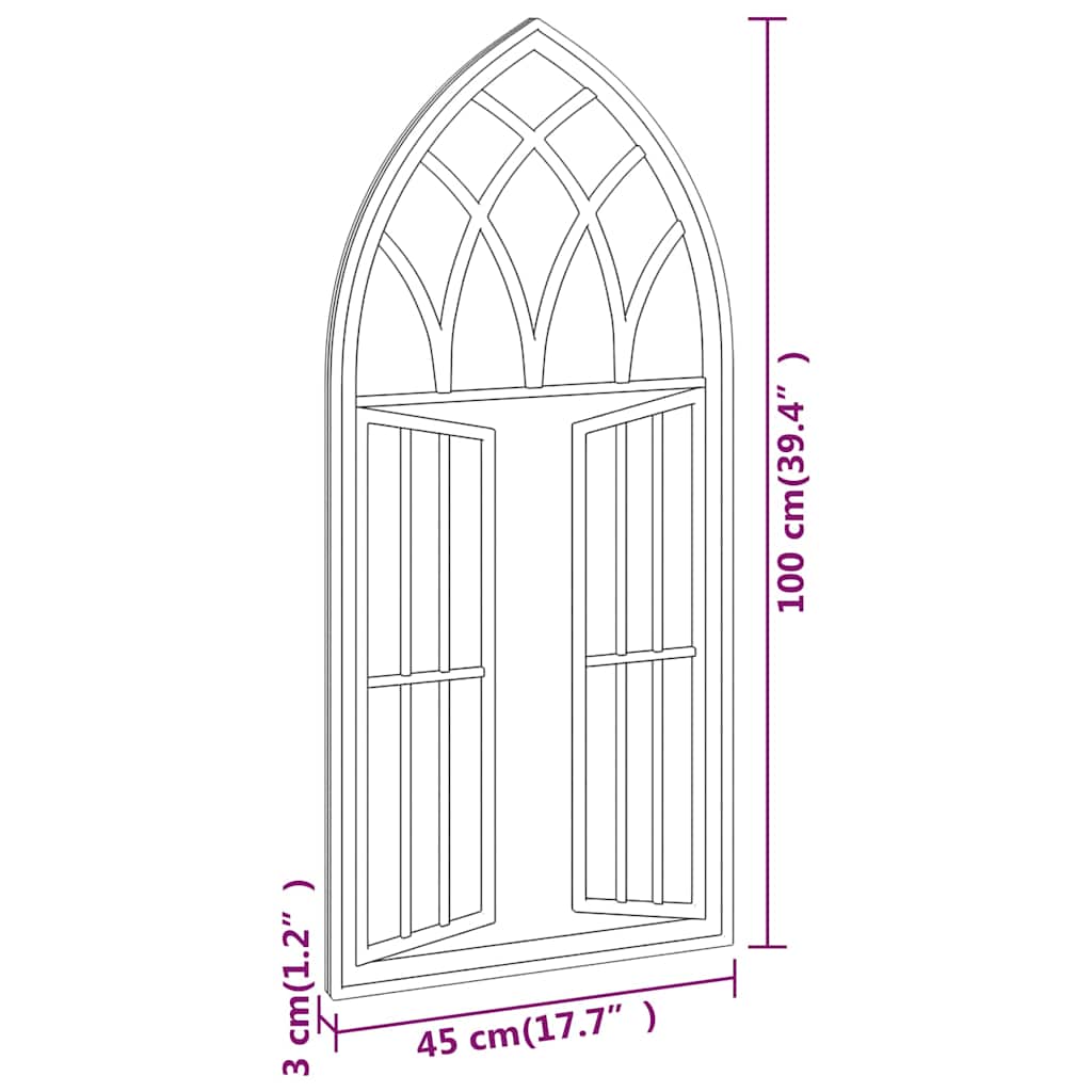 Mirror | Sand | Iron, Glass | 100 x 45 cm | Decorative Inlays | Mirror
