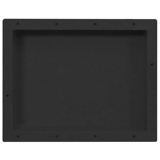 Shower Niche Matt Black 41x51x10 cm