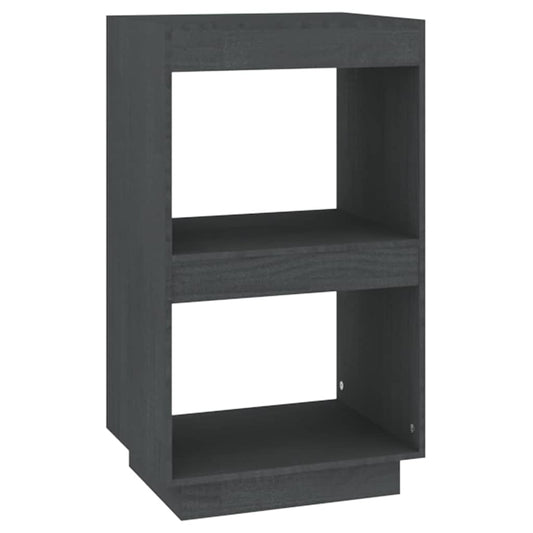Book Cabinet | Grey | Solid Pinewood | Compact | Book Cabinet