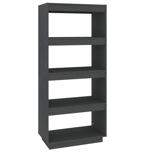 Book Cabinet | Grey | Solid pinewood | Medium | Book Cabinet