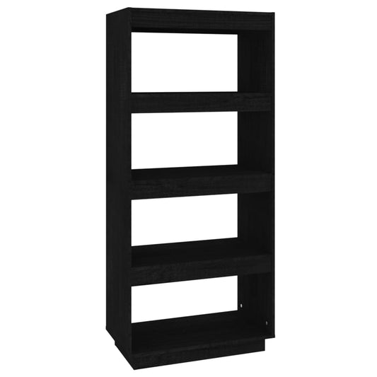Book Cabinet | Black | Solid Pinewood | Medium | Book Cabinet