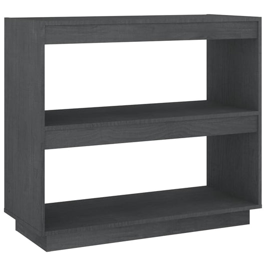 Book Cabinet | Grey | Solid pinewood | Medium | Book Cabinet