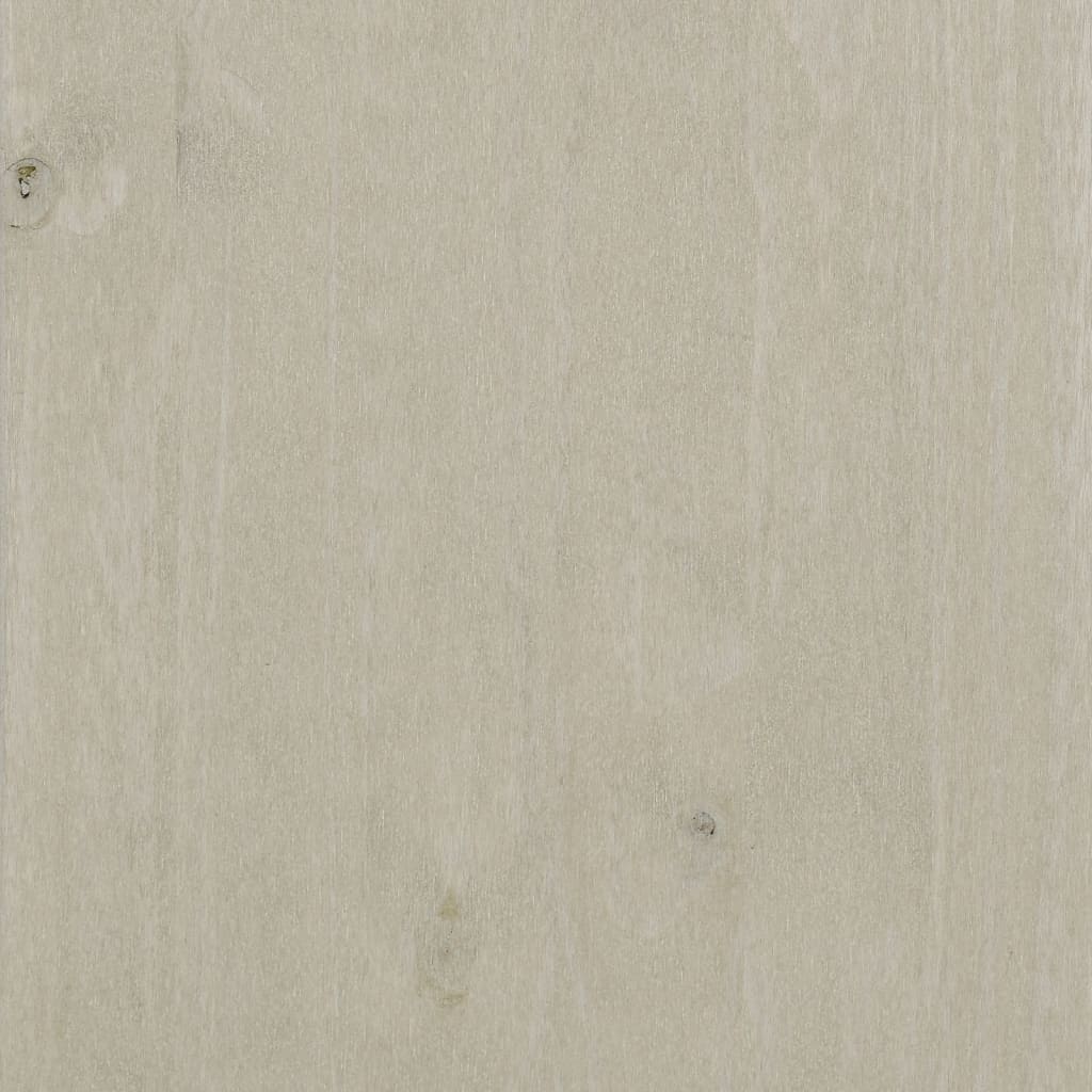 Sideboard HAMAR White 44.5"x15.7"x31.5" Solid Wood Pine