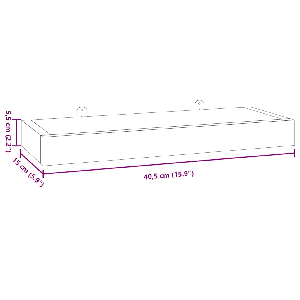 Wall Shelves 2 pcs 40x15x4 cm Solid Wood Teak