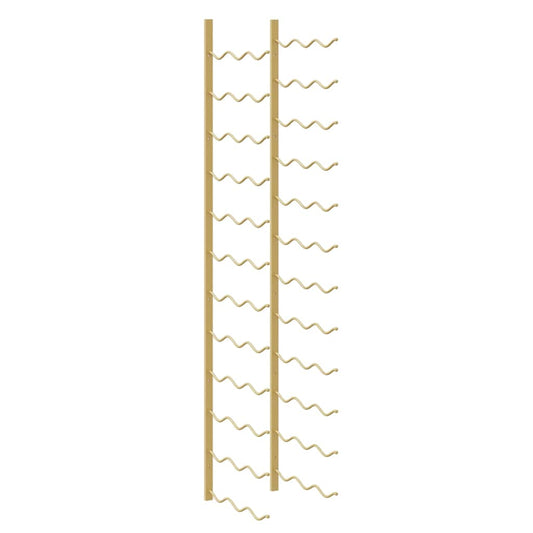 Wall Mounted Wine Rack for 36 Bottles Gold Iron