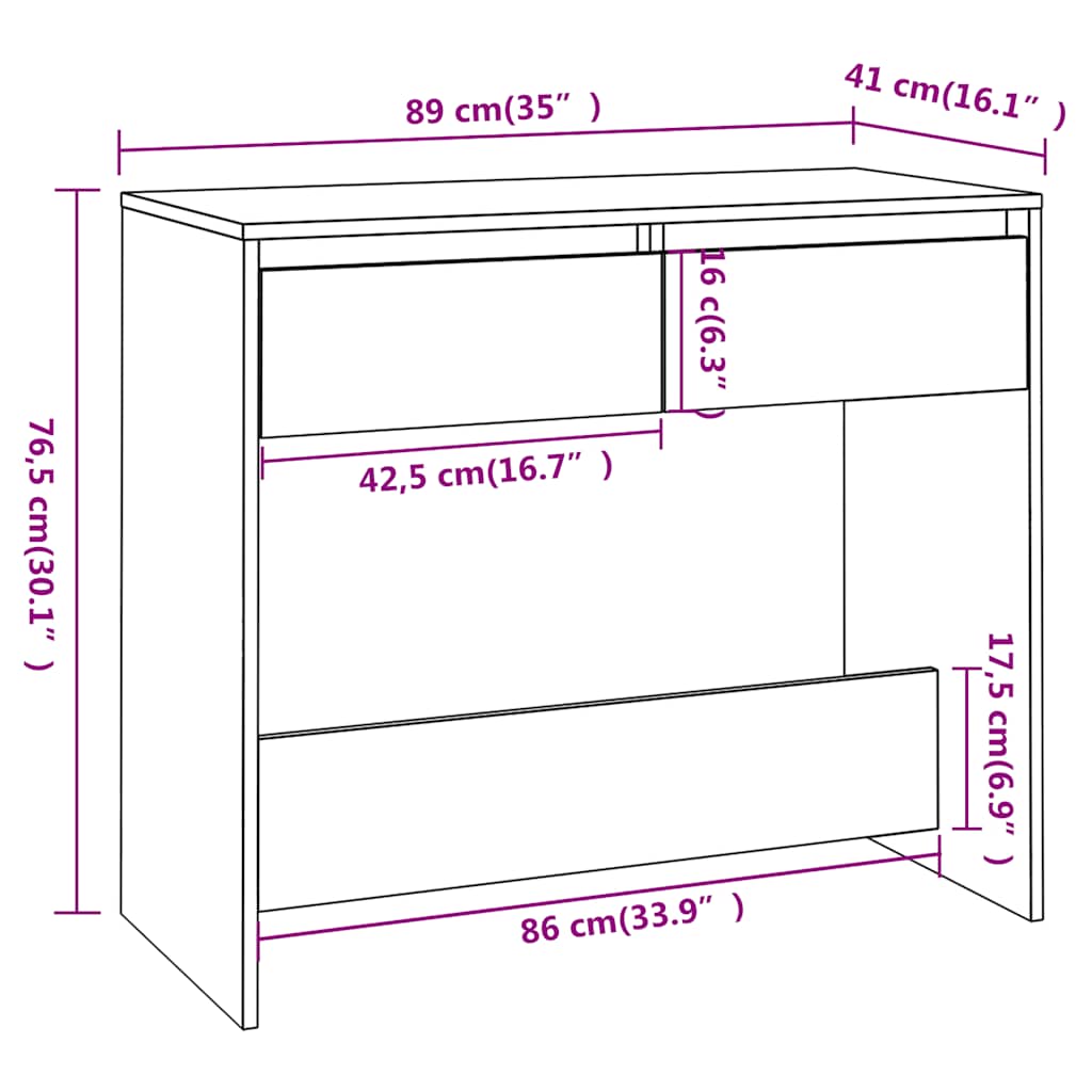 Console Table | Black | Engineered wood, Steel | Medium | Console Table