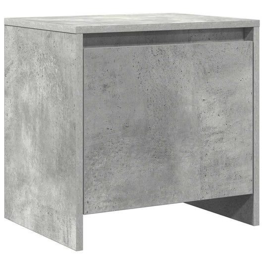 Bedside Cabinet Concrete Grey 45x34x44.5 cm Engineered Wood