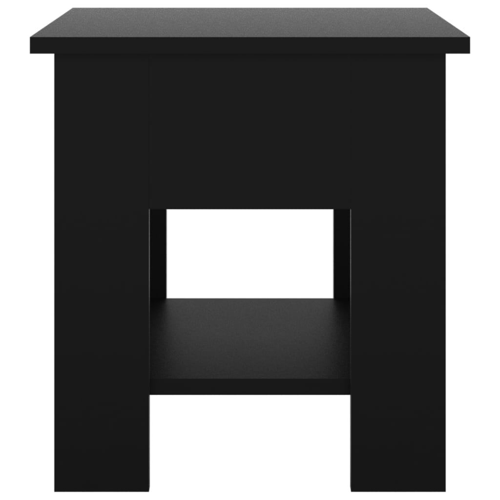 Coffee Table Black 40x40x42 cm Engineered Wood