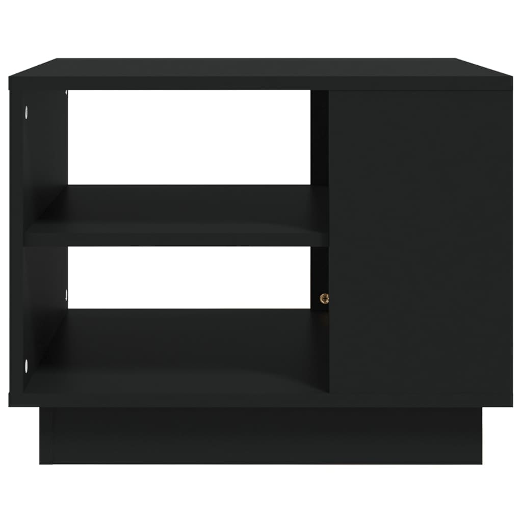 Coffee Table Black 55x55x43 cm Engineered Wood