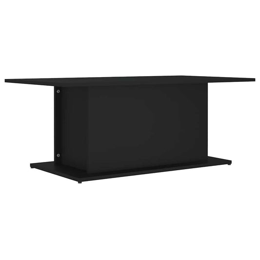 Coffee Table Black 40.2"x21.9"x15.7" Engineered Wood