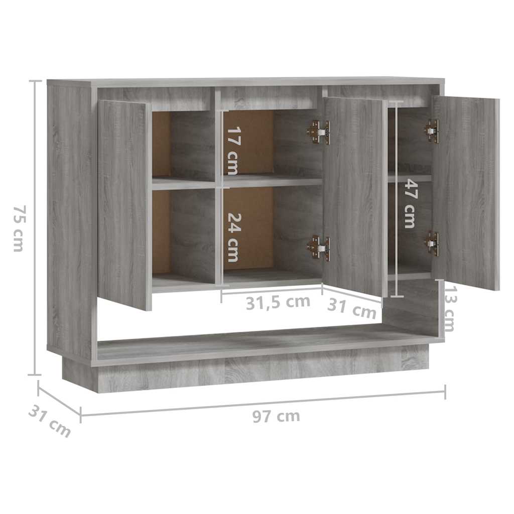 Sideboard | Grey Sonoma | Engineered wood | Medium | Sideboard