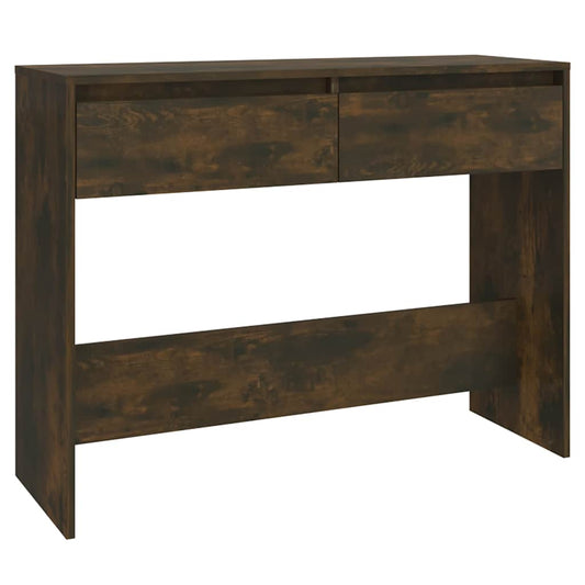 Console Table | Smoked Oak | Engineered Wood | Medium | Storage