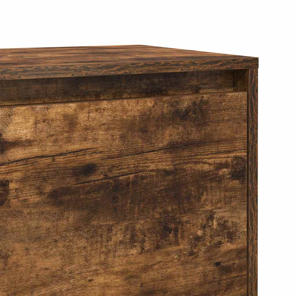 Bedside Cabinet | Set of 2 | Smoked Oak | Engineered Wood | Medium