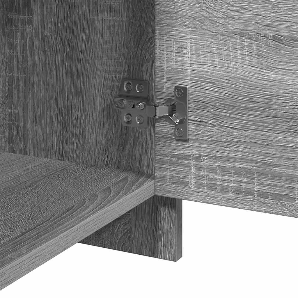 Bedside Cabinet | Grey Sonoma | Engineered Wood | Small | Bedside Cabinet
