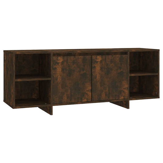 Tv Cabinet | Smoked Oak | Engineered Wood | 130x35x50 cm | Storage