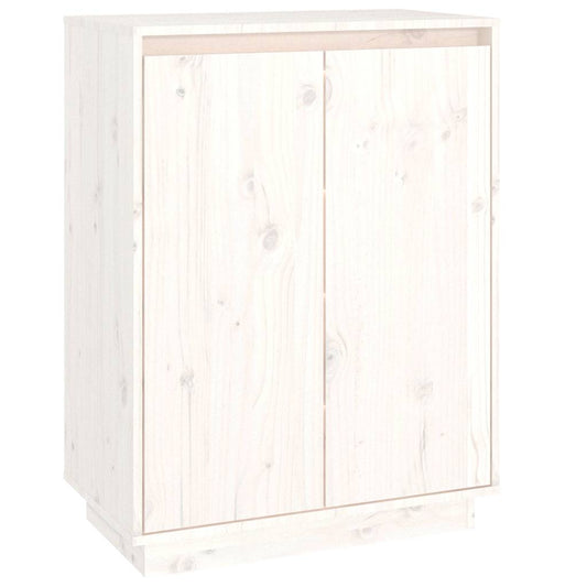 Shoe Cabinet | White | Solid pinewood | Medium | Shoe Cabinet