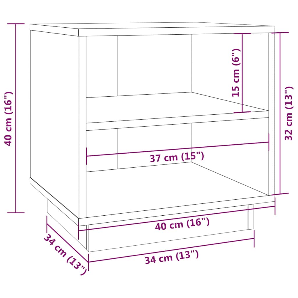 Bedside Cabinet | Set of 2 | Rectangular | Modern