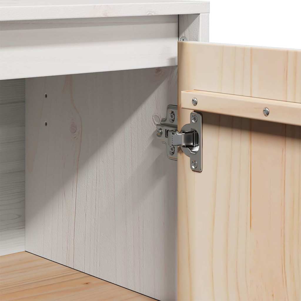 Sideboard | White | Solid pine wood | Medium | Sideboard | Rectangular