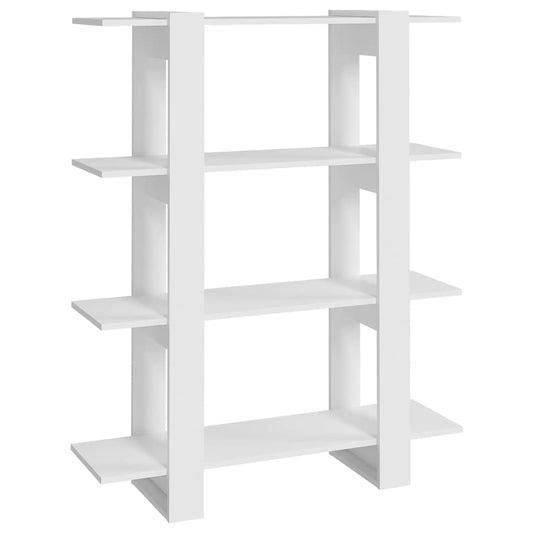 Book Cabinet | White | Engineered wood | 100x30x123.5 cm | Book Cabinet