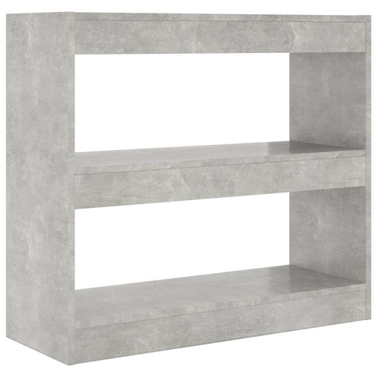 Book Cabinet | Concrete Grey | Engineered Wood | Medium | Book Cabinet