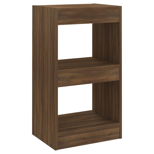 Book Cabinet | Brown oak | Engineered wood | 40 x 30 x 72 cm