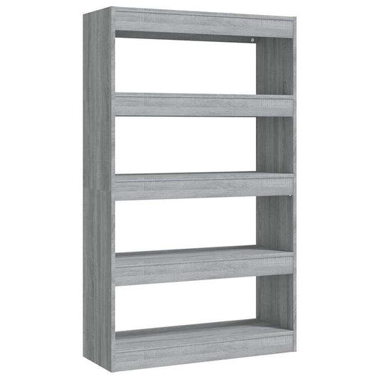 Book Cabinet | Grey sonoma | Engineered wood | Medium | Book Cabinet