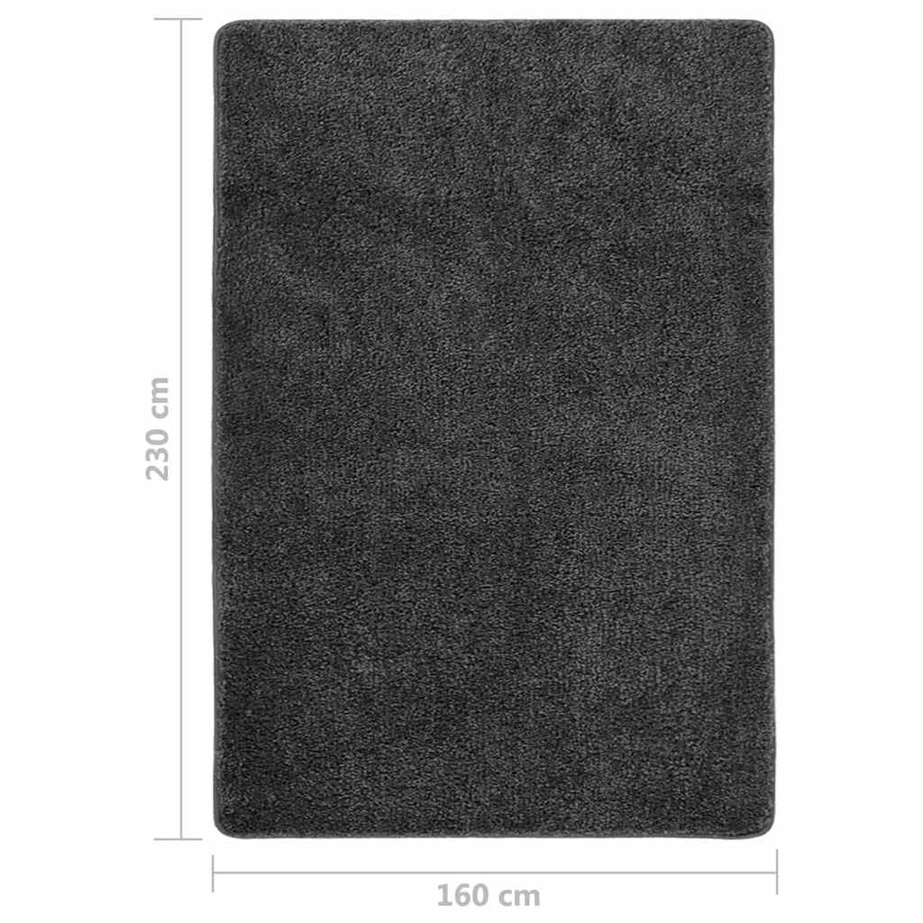 Rug | Dark Grey | 100% Polypropylene | 160 x 230 cm | Rug | Rectangular