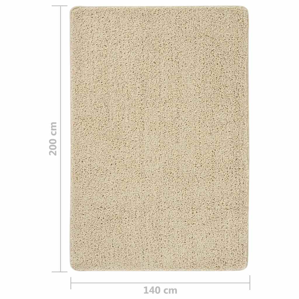 Rug | Cream | 100% Polypropylene | 140 x 200 cm | Area Rug | Rectangular