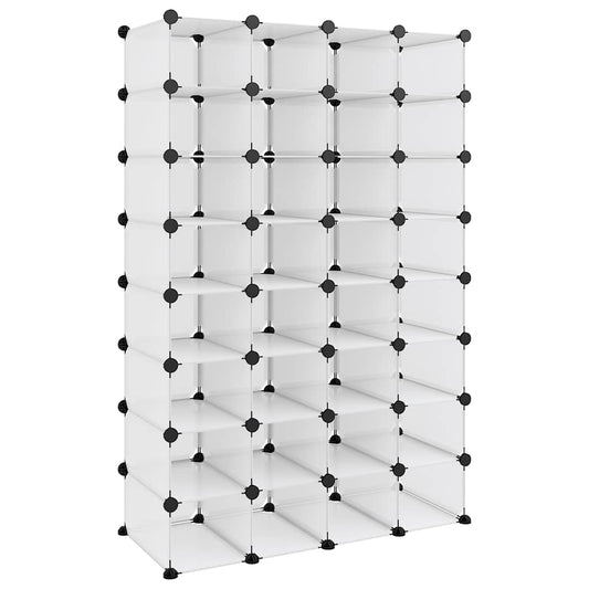Shoe Rack | Transparent | Polypropylene, Steel | Large | Shoe Rack