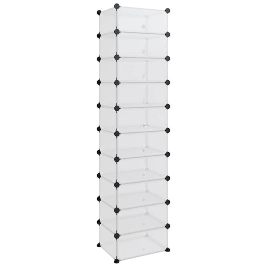 Shoe Rack | Transparent | PP (Polypropylene), Steel