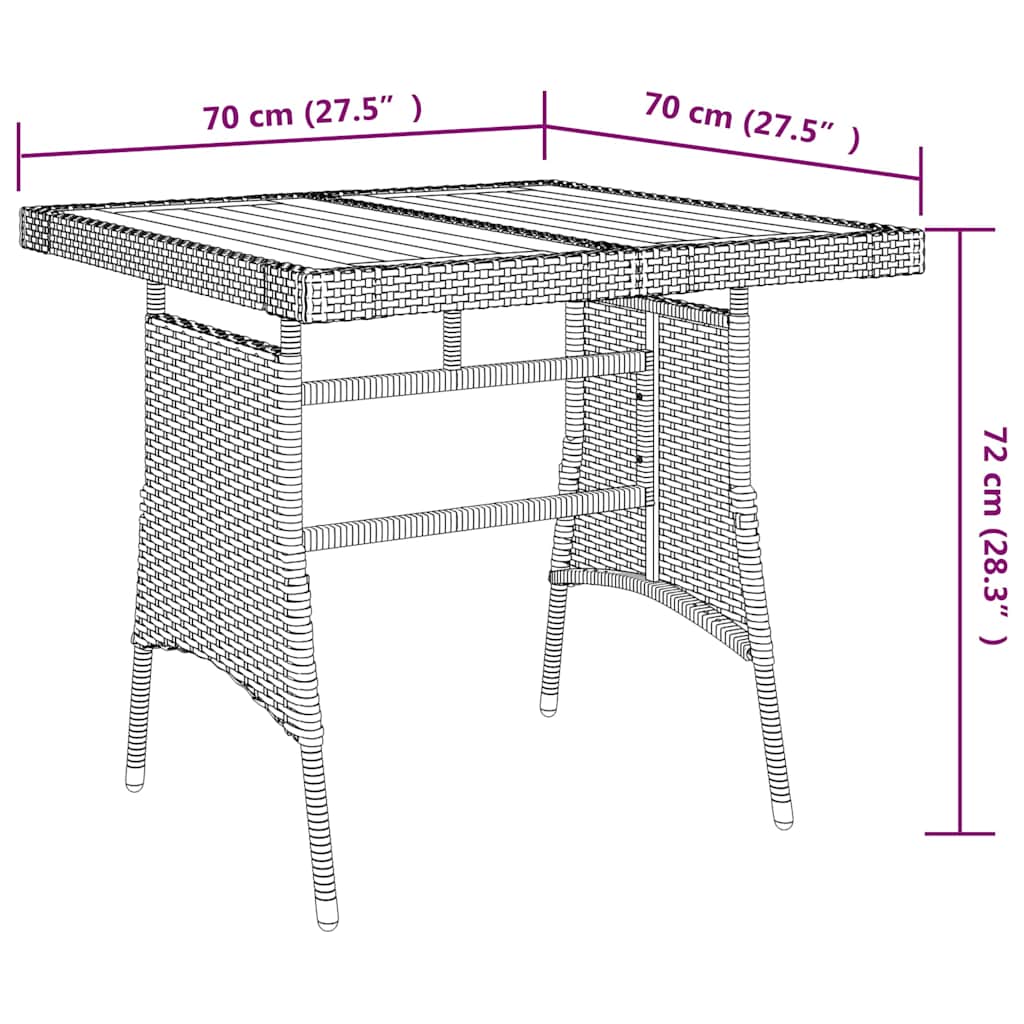 Garden Table | Black