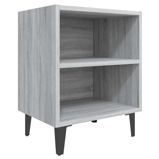 Bed Cabinet | Grey Sonoma | Engineered wood, metal | Small