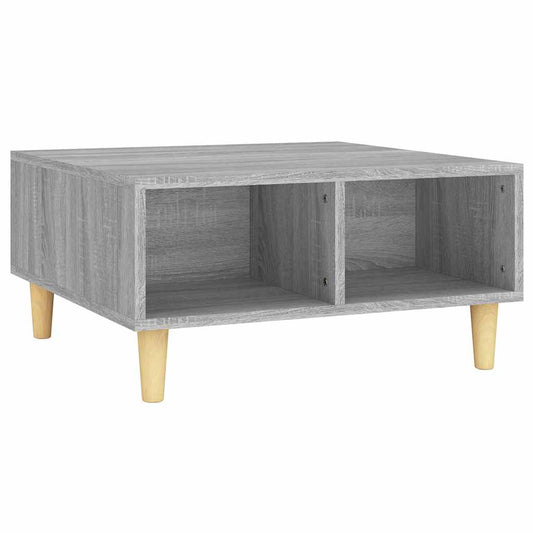 Coffee Table | Grey sonoma | Engineered wood, solid eucalyptus wood